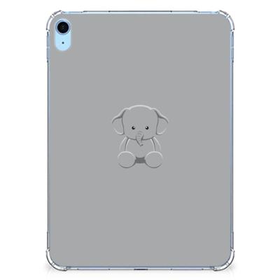 iPad (2022) 10.9 Tablet Back Cover Grijs Baby Olifant iPad (2022) 10.9 Tablet Back Cover Grijs Baby Olifant