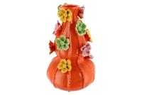 Flower orange vase bubbels 17x26 cm Daan Kromhout design - Daan kromhout design - thumbnail