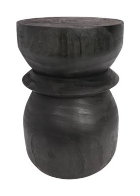 WOOOD Krukje 'Bikkel', kleur Zwart, Ø28cm