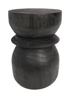 WOOOD Krukje 'Bikkel', kleur Zwart, Ø28cm - thumbnail