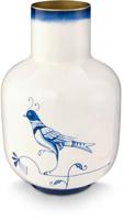 Pip Studio Vaas Metaal Pip & The Blue Bird Blauw 30cm - thumbnail