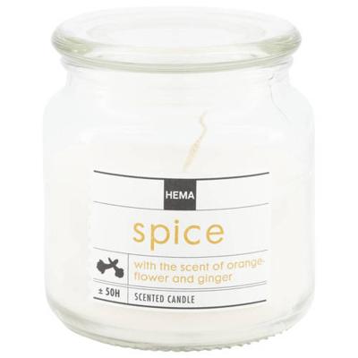 HEMA Geurkaars in glazen pot Ø10x11 spice