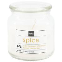 HEMA Geurkaars in glazen pot Ø10x11 spice - thumbnail