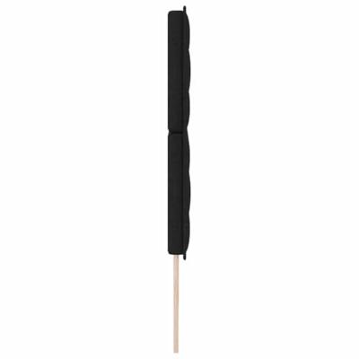 Hoofdbord met hoofdeinde Zwart 200 cm Nep Leer