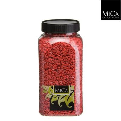 Gravel rood fles 1 kilogram Mica - Mica decorations