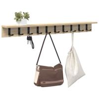 Wandgemonteerde kapstok Sonoma eiken 100 x 10.5 x 10.5 cm - thumbnail