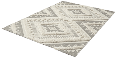 Vloerkleed Kayra Voor binnen en Buiten Crème/Grijs-120 x 170 cm