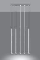 Hanglamp PASTELO 5 wit - thumbnail