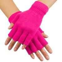 Vingerloze handschoen fluor pink - thumbnail