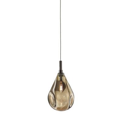 Bomma Soap Mini Single Hanglamp - Goud glas - Antraciet fitting Bomma Soap Mini Single Hanglamp - Goud glas - Antraciet fitting