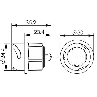 Telegärtner 100022769 STX V1 stofkap voor stekkers variant 1 Zwart 1 stuk(s)