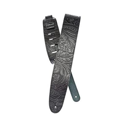 D&apos;Addario 25LE00 gitaarband zwart leer met reliëf
