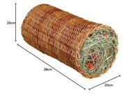 TRIXIE TUNNEL WILG MET HOOI / WORTEL 38X20X20 CM 220 GR - thumbnail