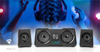 Nedis Gaming Speaker | Speaker-kanalen: 2.2 | USB Gevoed | 3,5 mm Male | 48 W | LED | Volumebediening - GSPR21022BK - thumbnail