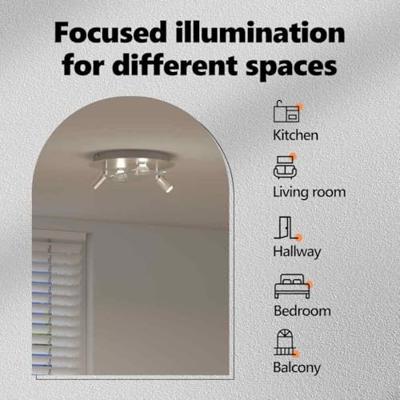 VidaXL Plafondspot nikkel 29 x 29 x 11 cm staal en glas