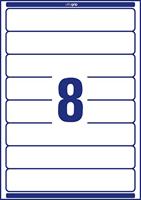 Avery-Zweckform Ordneretiketten L6060-10 34 x 192 mm Papier Wit Permanent hechtend 80 stuk(s) - thumbnail