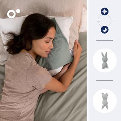 doomoo You&Me Baby Trooster - Omkeerbaar en geruststellend dekbed - Voorzien van 2 lichamen om de geur van de ouders te transporteren, groen