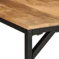 Eettafel 220x90x75 cm massief hout ruw mangohout - thumbnail