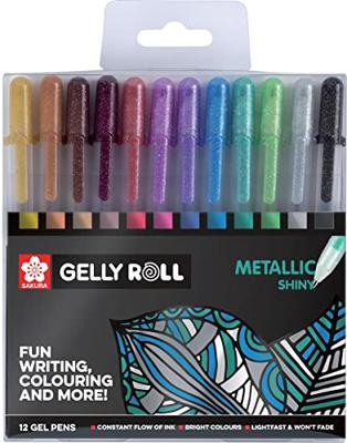 Gelschrijver sakura gelly roll metallic 12 kleuren