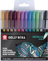 Gelschrijver sakura gelly roll metallic 12 kleuren - thumbnail
