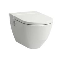 Laufen Cleanet NAVIA Douche WC 40.5x58x37cm diepspoel incl. closetzitting met deksel en softclose keramiek Glans Wit h8206014000001 - thumbnail