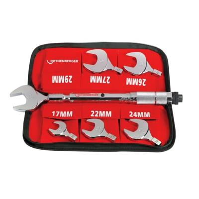Rothenberger 175001 Moment-steeksleutelset Voor insteekgereedschap Gaffelsleutel 14 - 77 Nm