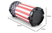 USA Draadloze Speaker met Bluetooth, USB, SD en AUX - 16 Uur Speeltijd - Met Amerikaanse Vlag (HPG407BT-USA) - thumbnail