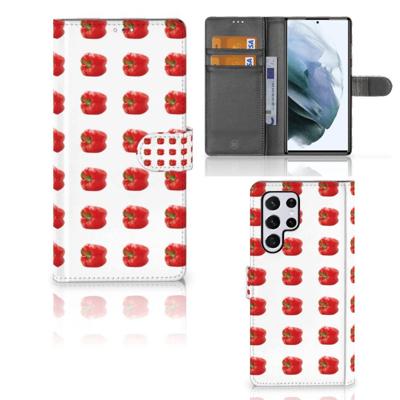 Samsung Galaxy S22 Ultra | Book Cover | Paprika Red