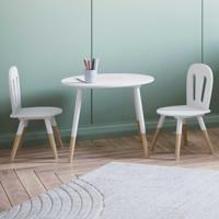 Set met kindertafel en stoelen Demeyere Wit - thumbnail