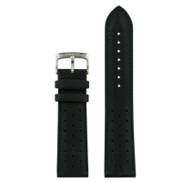 Horlogeband Tissot T1064071605100 / TISSOT V8 / T600038321 Leder Zwart 22mm - thumbnail