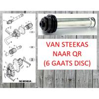 Miche achternaaf adaptor voor steekas naar qr dx m/disc - thumbnail
