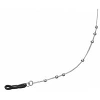 Henri Beaud brillenkoord Rondje 65 cm staal zilver - thumbnail
