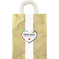 Cadeautas Folia goud kraft 24x31x12cm 20 stuks - thumbnail