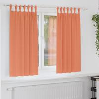 VidaXL Zwart-out gordijnen met ringen 2 pcs terracotta 175 x 140 cm - thumbnail