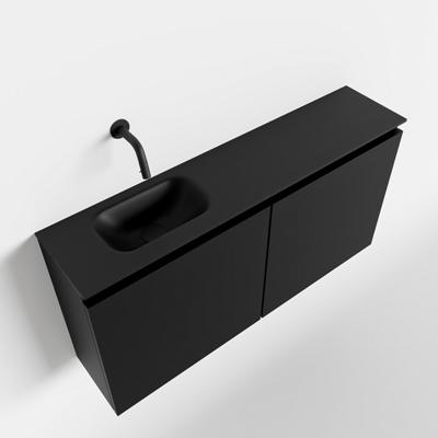 MONDIAZ TURE 100cm toiletmeubel urban. EDEN wastafel urban links geen kraangat