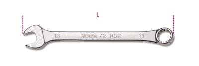 Beta Ringsteeksleutels vervaardigd uit roestvaststaal 42INOX 8 - 000420308 Beta Ringsteeksleutels vervaardigd uit roestvaststaal 42INOX 8 - 000420308