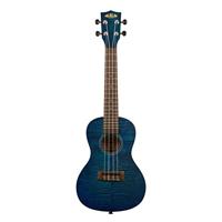Kala Exotic Mahogany Blue concert ukelele met gigbag - thumbnail