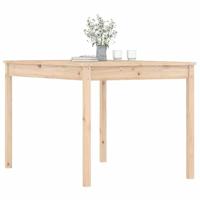 Tuintafel 121x82,5x76 cm massief grenenhout - thumbnail