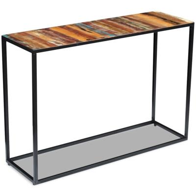 Wandtafel 110x35x76 cm massief gerecycled hout Wandtafel 110x35x76 cm massief gerecycled hout