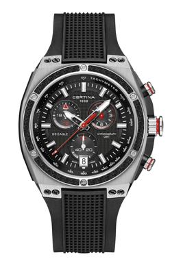 Horlogeband Certina C603017962 / C0237392705100A Rubber Zwart Horlogeband Certina C603017962 / C0237392705100A Rubber Zwart