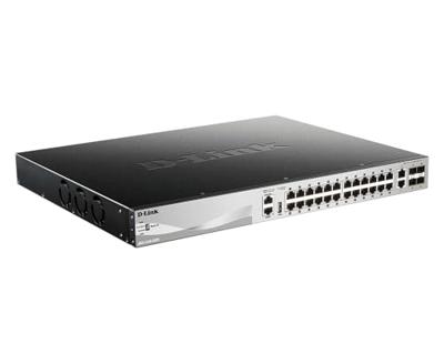 D-Link DGS 3130-30PS - Switch - L3 Lite - Managed - 24 x 10/100/1000 (PoE+) + 2 x 10 Gigabit Ethernet + 4 x 10 Gigabit S