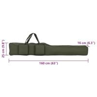 VidaXL Hengeltas 160 cm oxford stof donkergroen - thumbnail