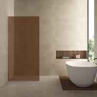 Wiesbaden Slim Inloopdouche 90x200 cm Warm Koper Veiligheidsglas - thumbnail