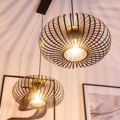 Cosmos - LED Hanglamp - 2 spots - Dimbaar - E27 Fitting - Zwart