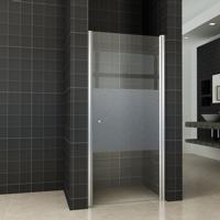 Wiesbaden nisdeur -R- met profiel 700x2000 8 mm NANO ged.matglas - thumbnail