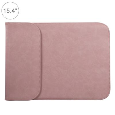 15 4 inch PU + nylon laptop tas Case Sleeve notebook draagtas voor MacBook Samsung Xiaomi Lenovo Sony DELL ASUS HP (roze)
