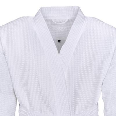 Vossen Vossen Unisex badjas ROM Pique-U weiß XL