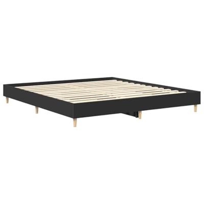 Bedframe zonder matras 180x200 cm spaanplaat zwart