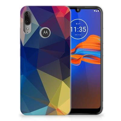 Motorola Moto E6 Plus | TPU Hoesje | Polygon Dark Motorola Moto E6 Plus | TPU Hoesje | Polygon Dark