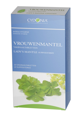 Cydonia Phytopharmaceuticals Vrouwenmantel Vaginale Zetpillen Cydonia Phytopharmaceuticals Vrouwenmantel Vaginale Zetpillen
